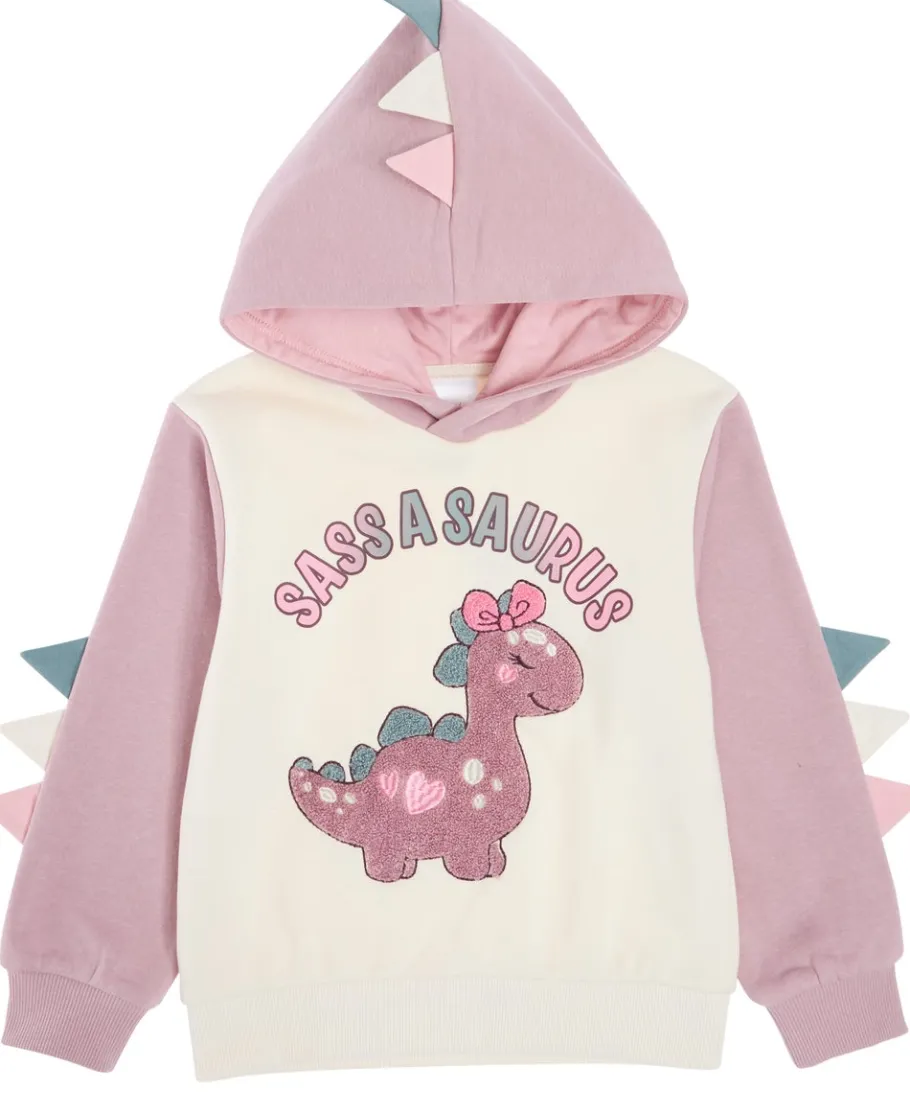 Fashion Little Kids' Novelty Dino Hoodie Kids Sweats + Fleece|Tops