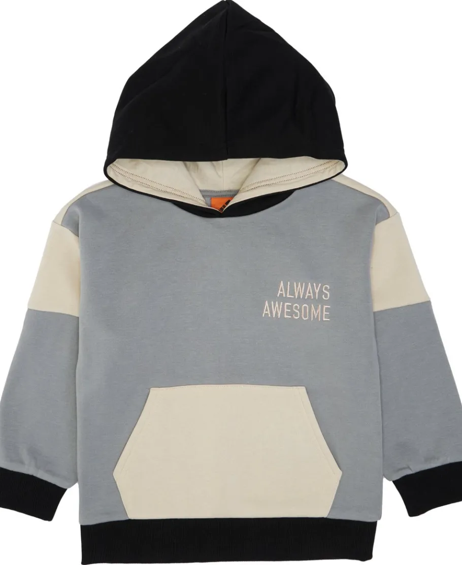Fashion Little Kids' Panelled Print Hoodie Kids Sweats + Fleece|Tops