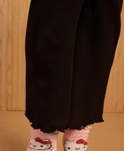 Hot Little Kids' Plain Rib Flare Leggings Kids Essentials|Kids 1 - 7
