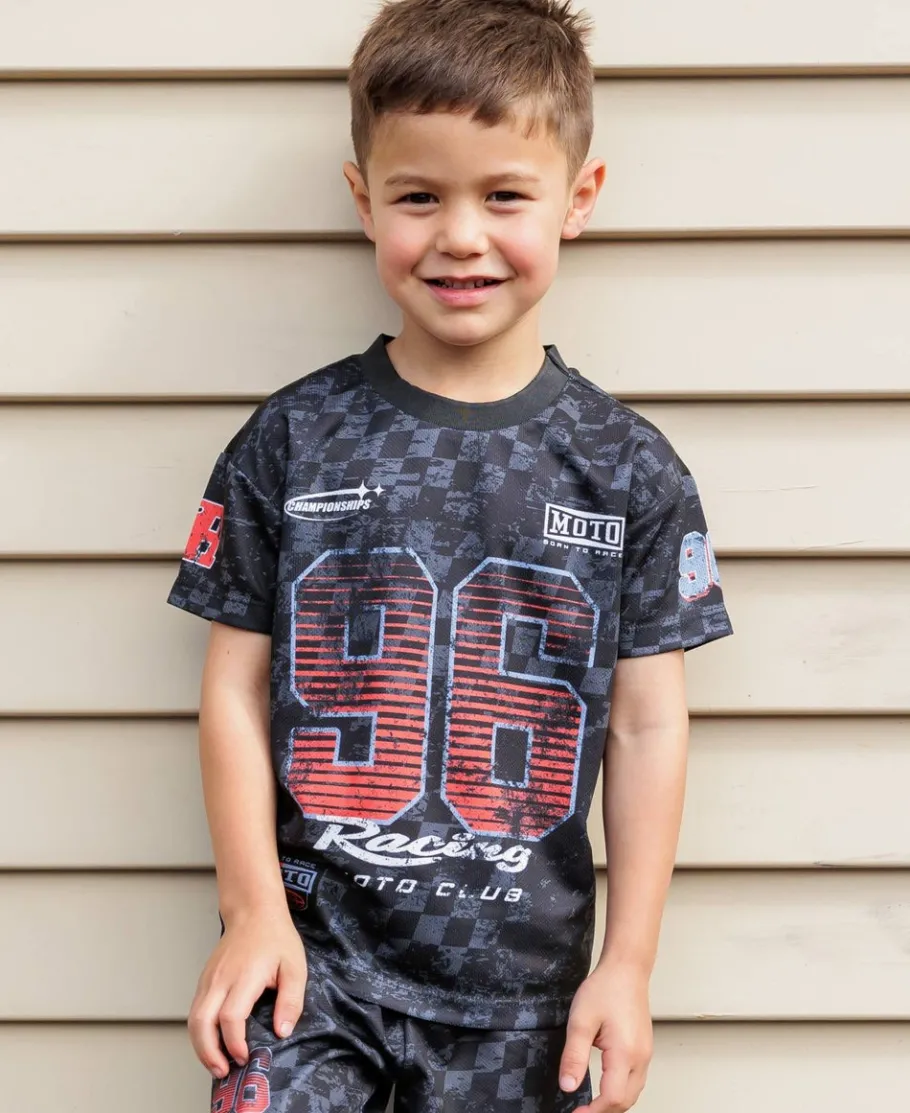 Clearance Little Kids' Print Sporty Mesh Tee Kids Tops|T-Shirts