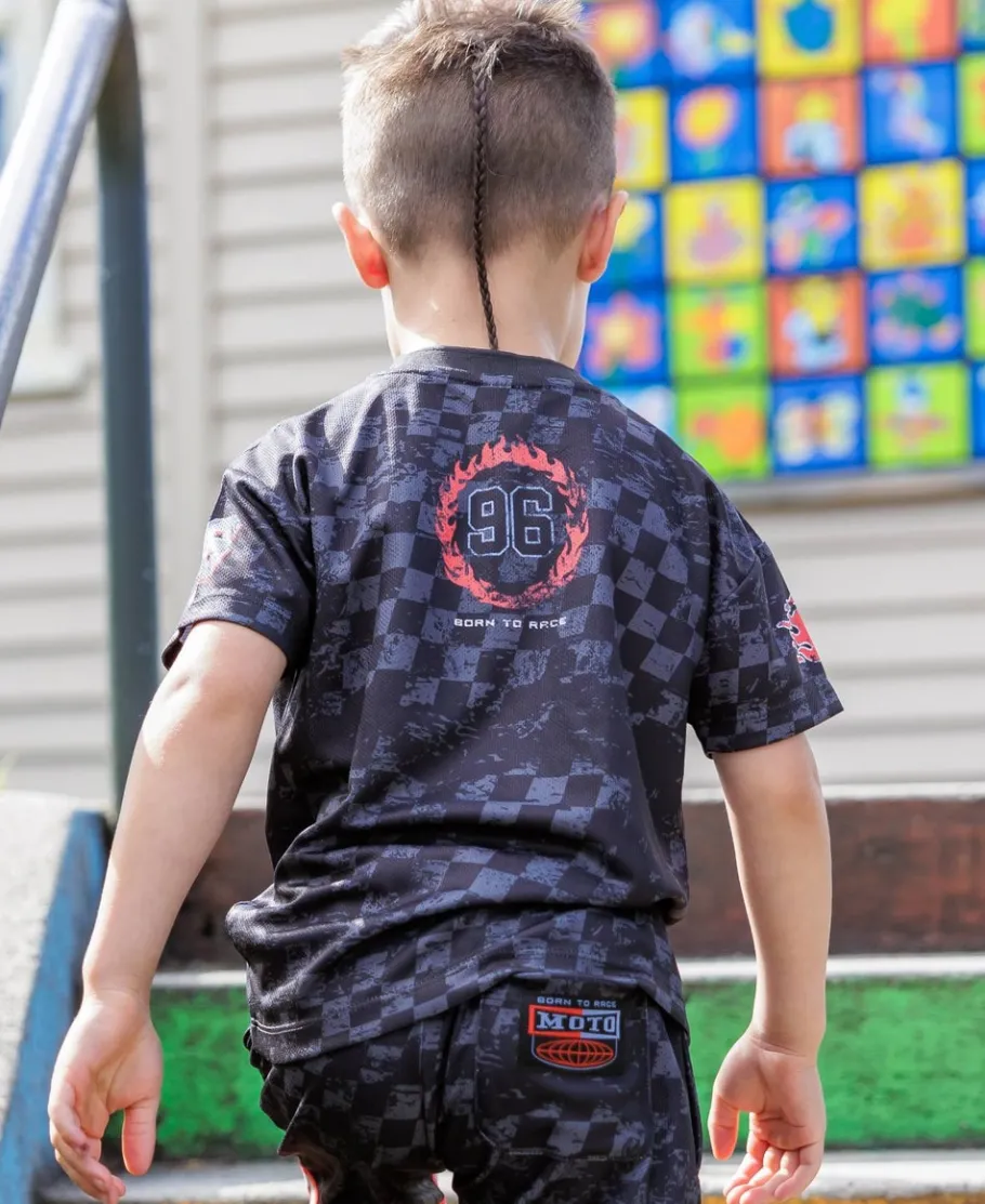 Clearance Little Kids' Print Sporty Mesh Tee Kids Tops|T-Shirts