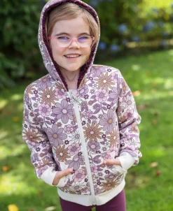 Sale Little Kids' Printed Sherpa Zip Hoodie Kids Sweats + Fleece|Tops