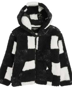 New Little Kids' Printed Zip Through Fleece Hoodie Kids Sweats + Fleece|Tops