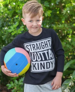 Hot Little Kids' Puff Print Long Sleeve Tee Kids Tops|T-Shirts