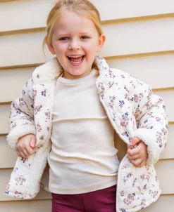 Hot Little Kids' Quilted Muslin Sherpa Jacket Kids Jackets|Kids 1 - 7