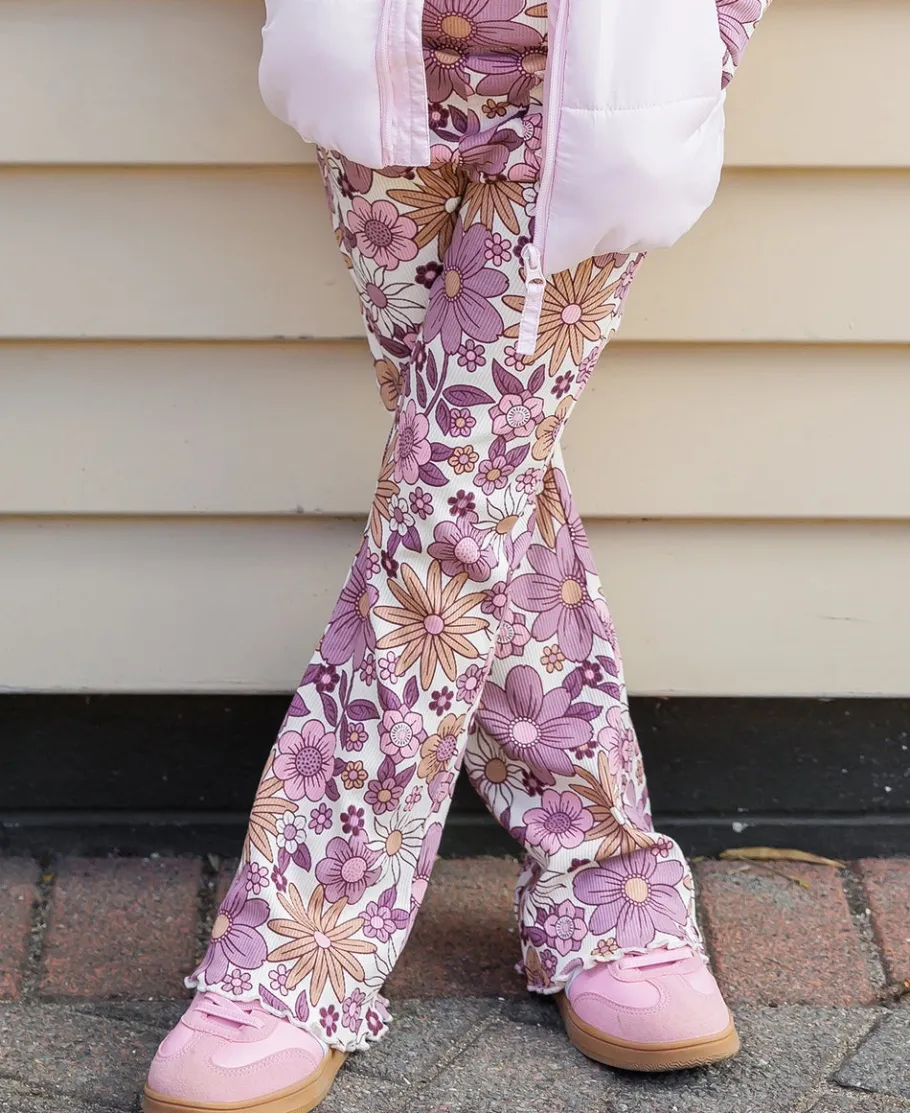 Fashion Little Kids Rib Flare Leggings Kids Bottoms|Kids 1 - 7
