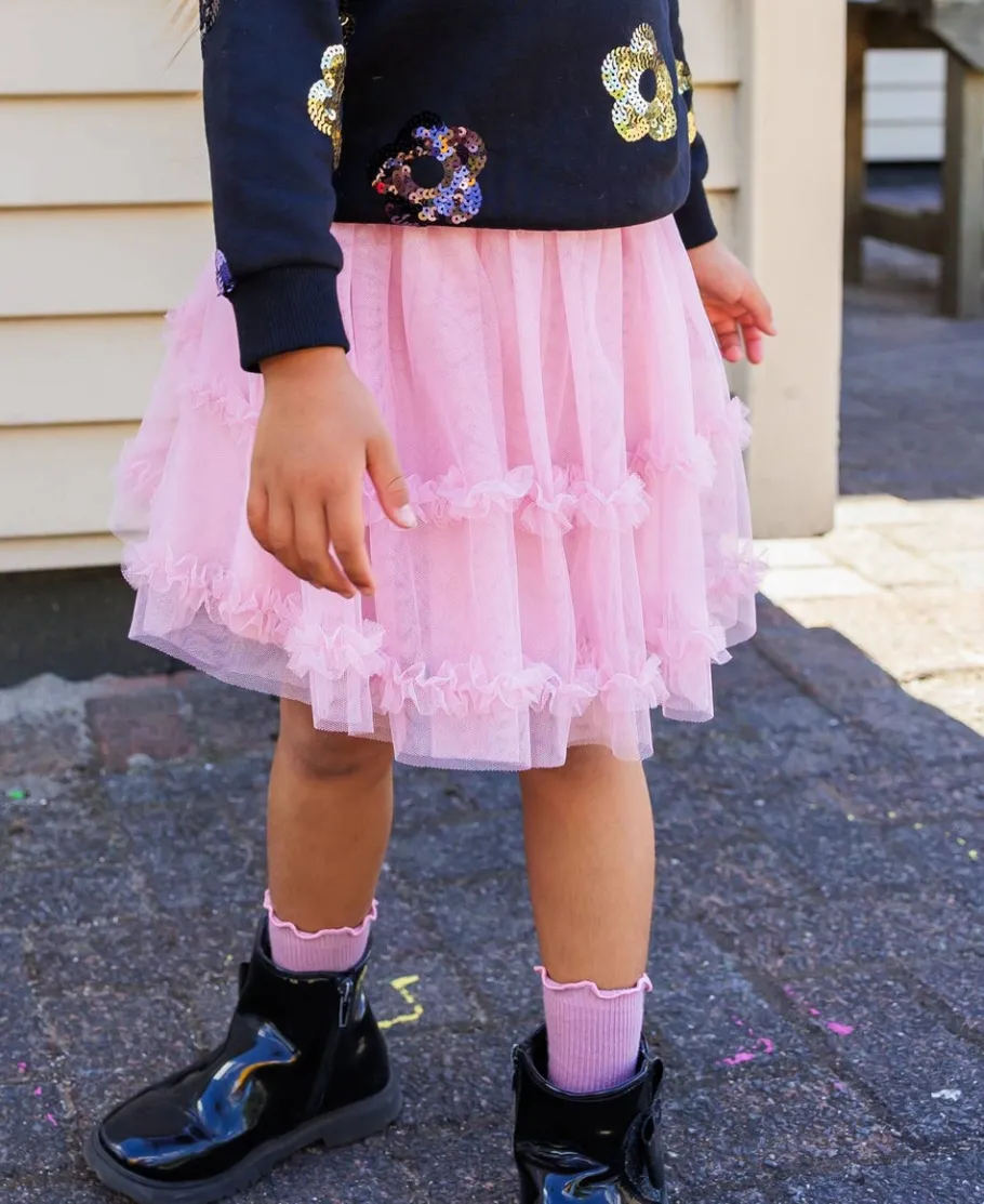 Hot Little Kids' Ruffle Tier Tulle Skirt Kids Bottoms|Kids 1 - 7