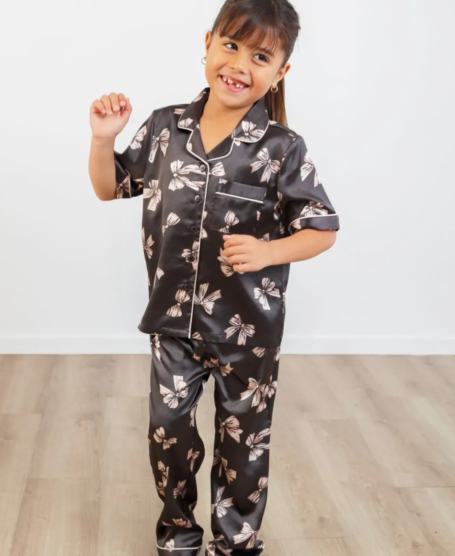 Online Little Kids' Satin PJ Set Kids Sleepwear|Kids 1 - 7