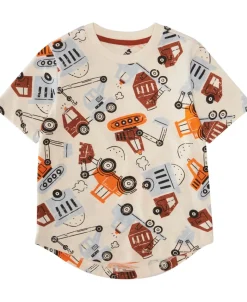 New Little Kids' Short Sleeve Print Tee Kids Tops|T-Shirts