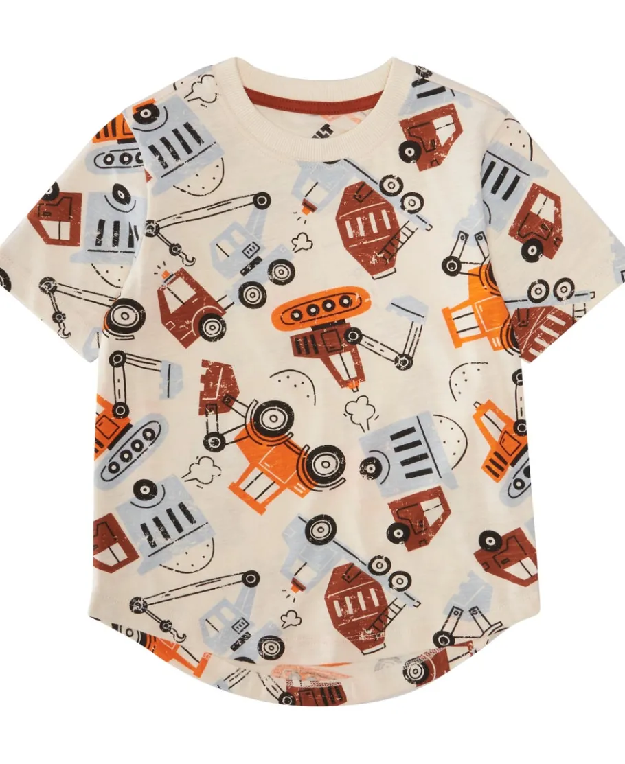 New Little Kids' Short Sleeve Print Tee Kids Tops|T-Shirts
