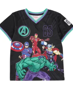 Outlet Little Kids' Short Sleeve Avengers Mesh Tee Kids Licensed Clothing|Tops