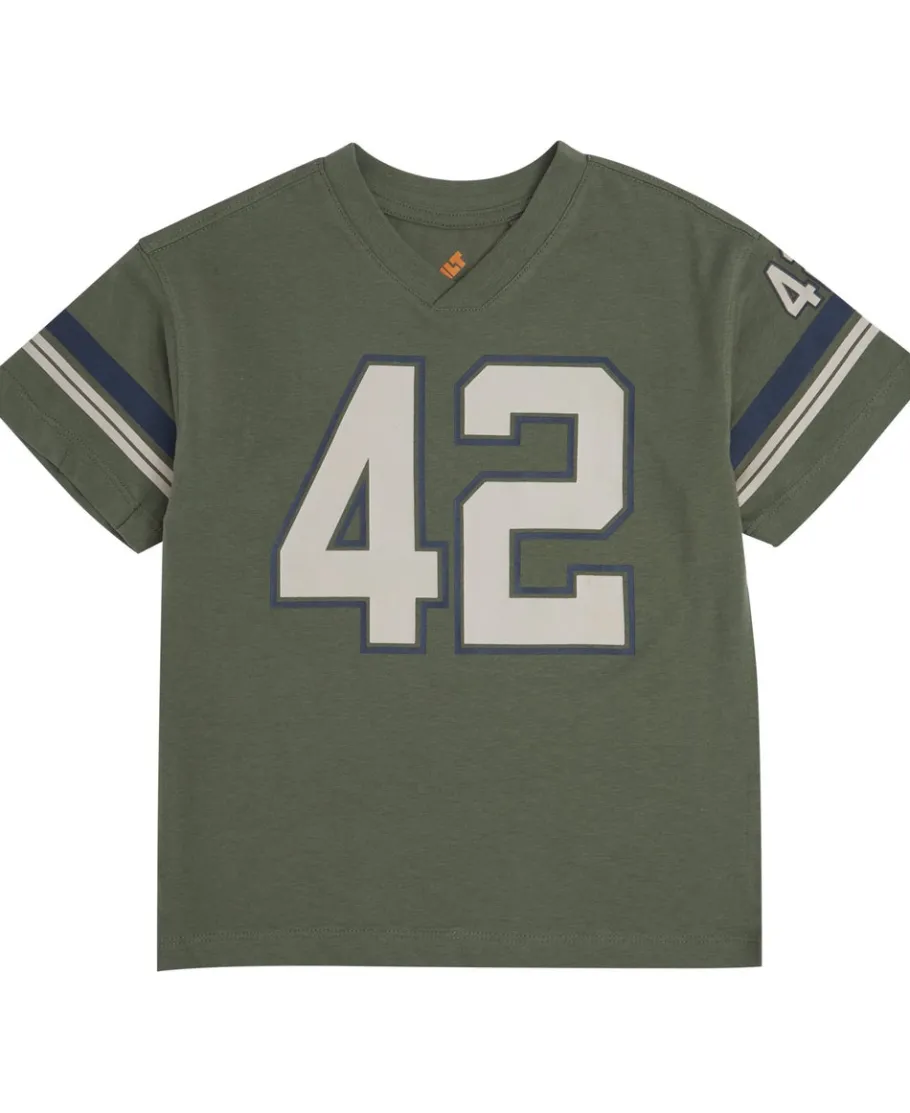 Online Little Kids' Short Sleeve Jersey Football Tee Kids T-Shirts|Essentials