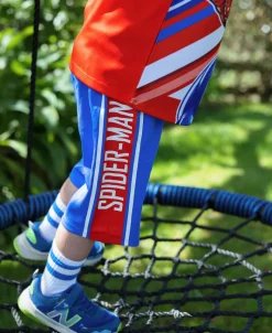Online Little Kids' Spiderman Mesh Shorts Kids Licensed Clothing|Bottoms