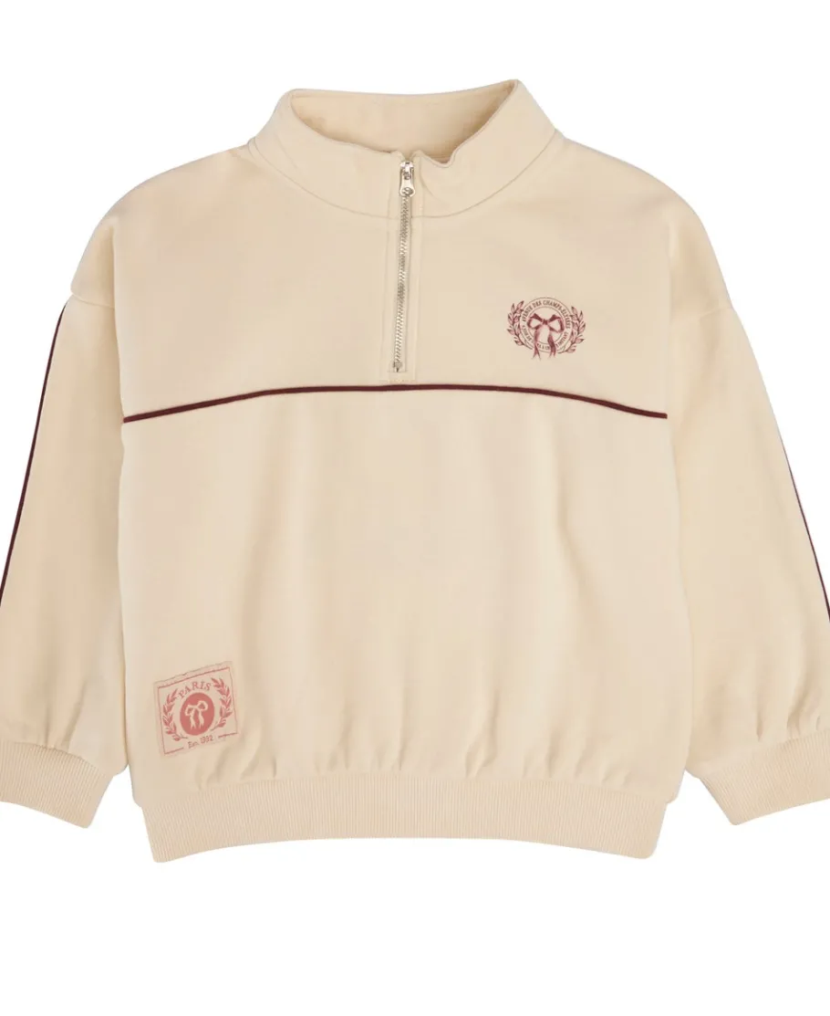Hot Little Kids' Sporty Piped Panel 1/4 Zip Sweatshirt Kids Sweats + Fleece|Kids 1 - 7