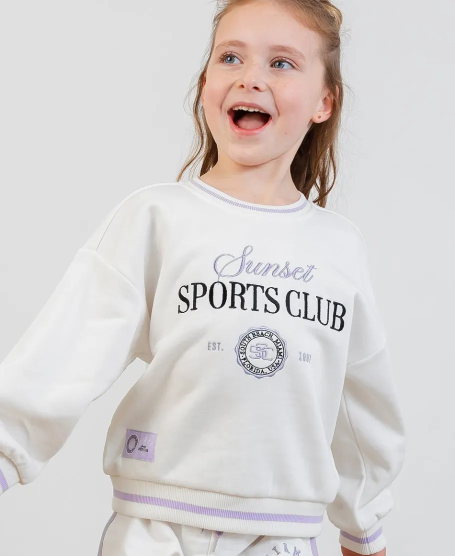 Online Little Kids' Sporty Puff Sleeve Sweatshirt Kids Sweats + Fleece|Kids 1 - 7