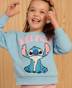 Outlet Little Kids' Stitch Boucle Sweatshirt Kids Sweats + Fleece|Licensed Clothing
