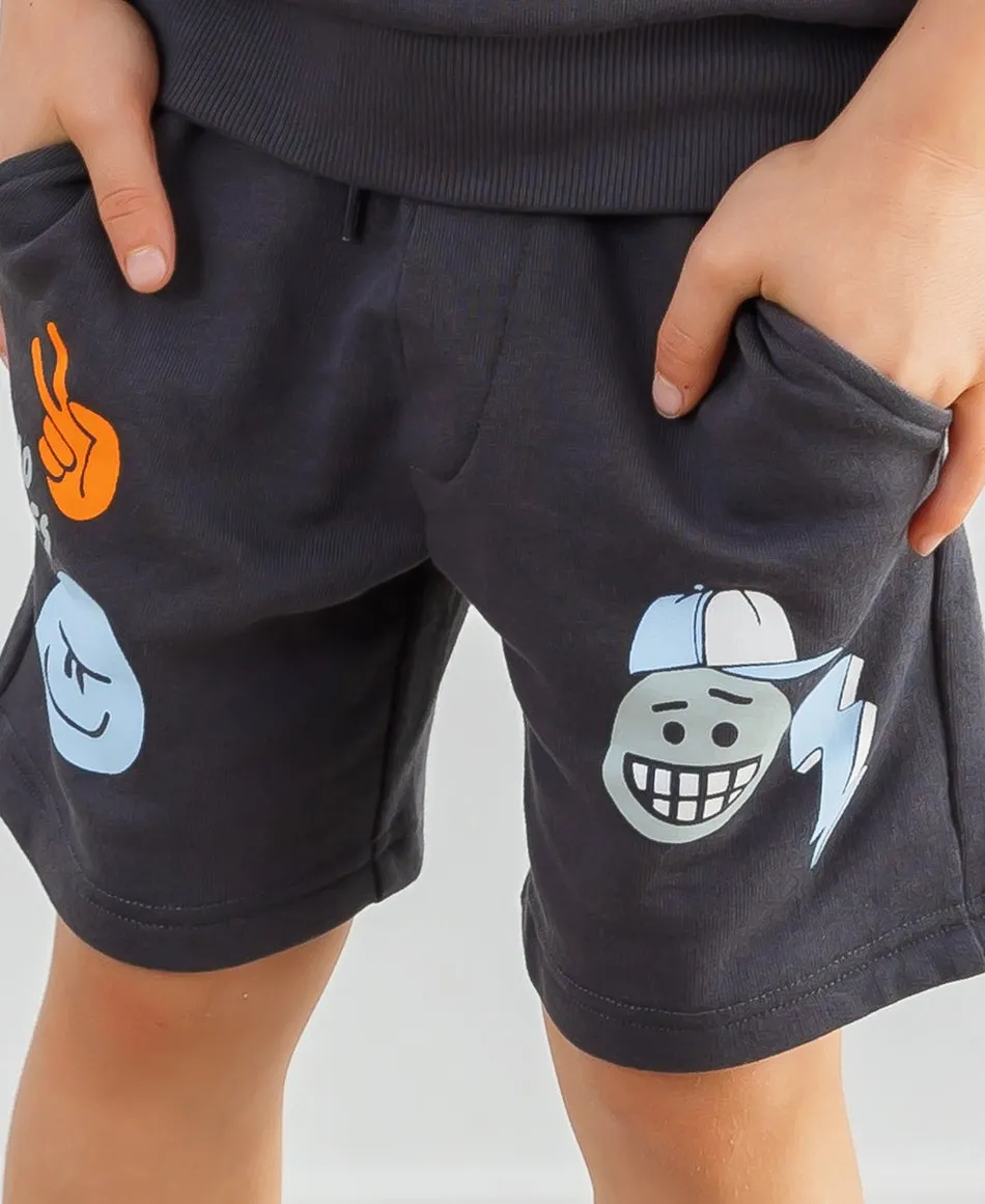 New Little Kids' Terry Print Tee & Short Set Kids Bottoms|Kids 1 - 7