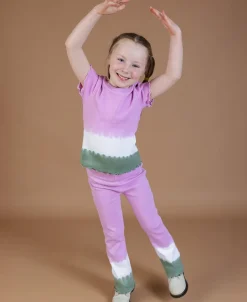 Best Little Kids' Tie Dye Ribbed T-shirt Kids Tops|T-Shirts