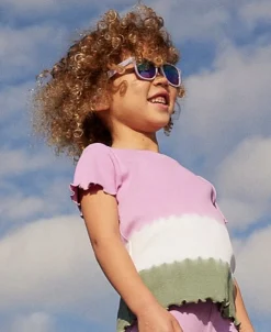 Best Little Kids' Tie Dye Ribbed T-shirt Kids Tops|T-Shirts