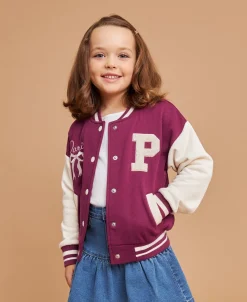 Fashion Little Kids' Varsity Sweat Bomber Kids Sweats + Fleece|Jackets