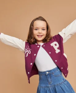 Fashion Little Kids' Varsity Sweat Bomber Kids Sweats + Fleece|Jackets