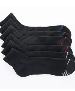 Fashion Men's 3 Pack Elite Sport Qtr Crew Sock Socks|Mens Hosiery