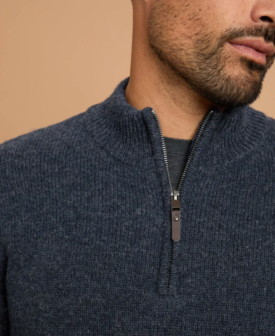 Outlet Men's 1/4 Zip Wool Jersey Knitwear & Sweats