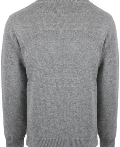 New Men's Cable Flecked Crew Neck Jumper Knitwear & Sweats