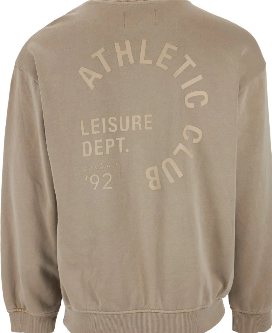 Discount Men's Garment Wash Crew Sweatshirt Knitwear & Sweats