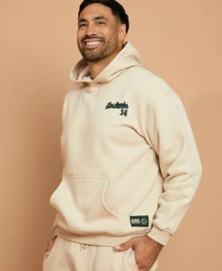 Outlet Men's Heavyweight Puff Print Hoodie Knitwear & Sweats