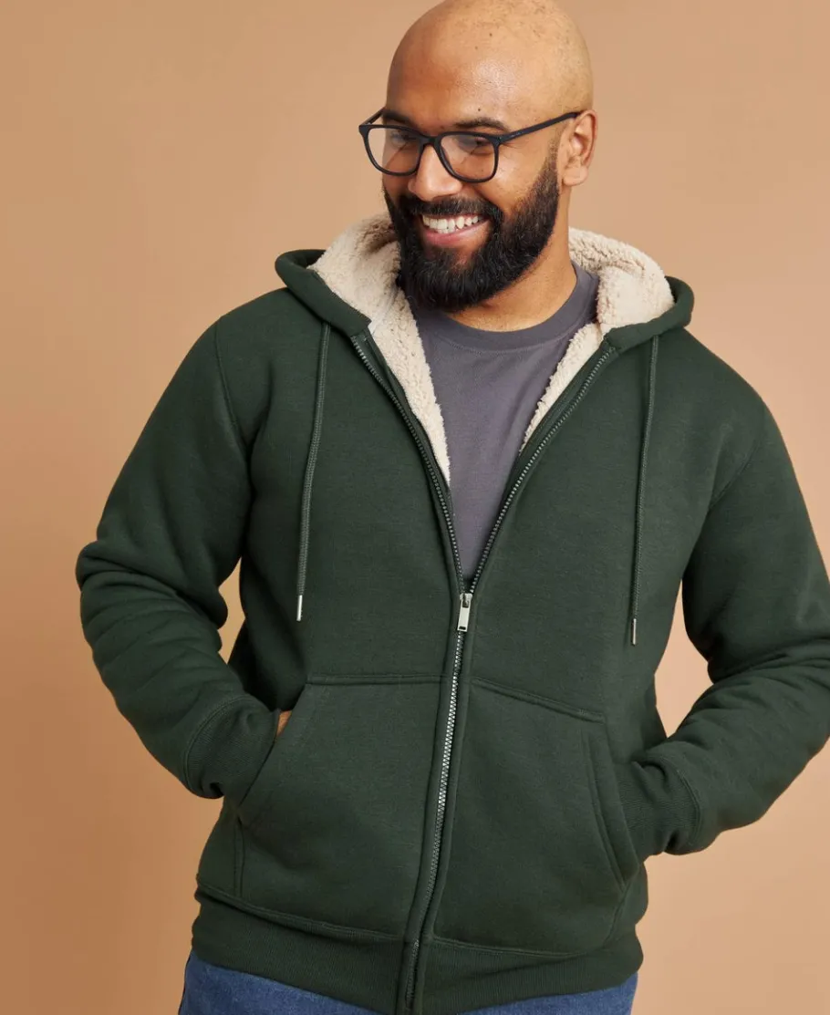 Online Men's Sherpa Bonded Hoodie Knitwear & Sweats
