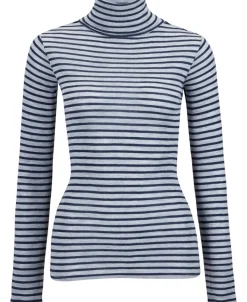 Outlet Women's 100% Merino Roll Neck Top Women T-Shirts|Tops