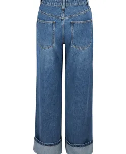 Hot Women's Relaxed Turn Up Jean Women Jeans & Jeggings