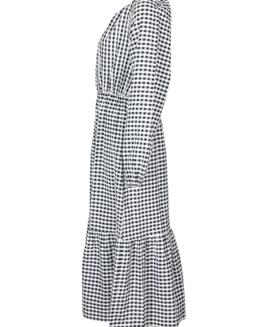 Discount Women's Blouson Sleeve Midi Dress Women Dresses