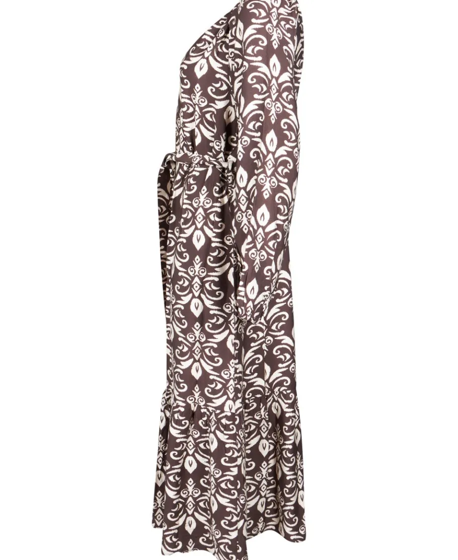 New Women's Blouson Sleeve Midi Dress Women Dresses