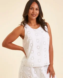 Discount Women's Broderie Swing Tank Top Women T-Shirts|Tops