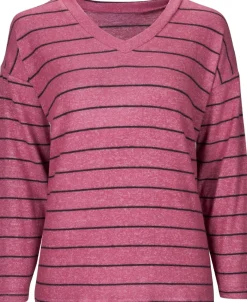 Discount Women's Brushed V Neck Top Women T-Shirts|Tops