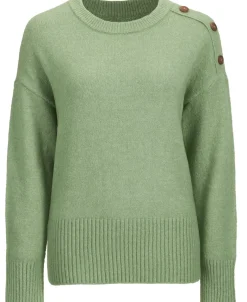 Clearance Women's Button Crew Jumper Women Knitwear