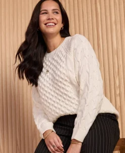 New Women's Cable Jumper Women Knitwear
