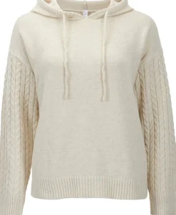 Clearance Women's Cable Knit Hoodie Women Sweats & Fleece|Activewear & Leisure