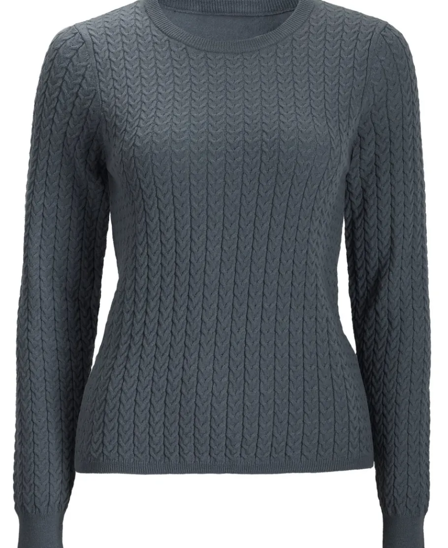New Women's Cable Knitted Top Women Knitwear