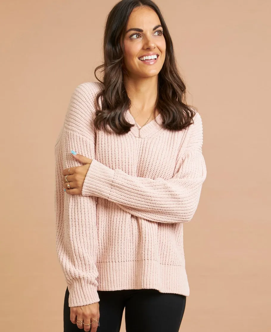 Clearance Women's Chenille V-Neck Jumper Women Knitwear