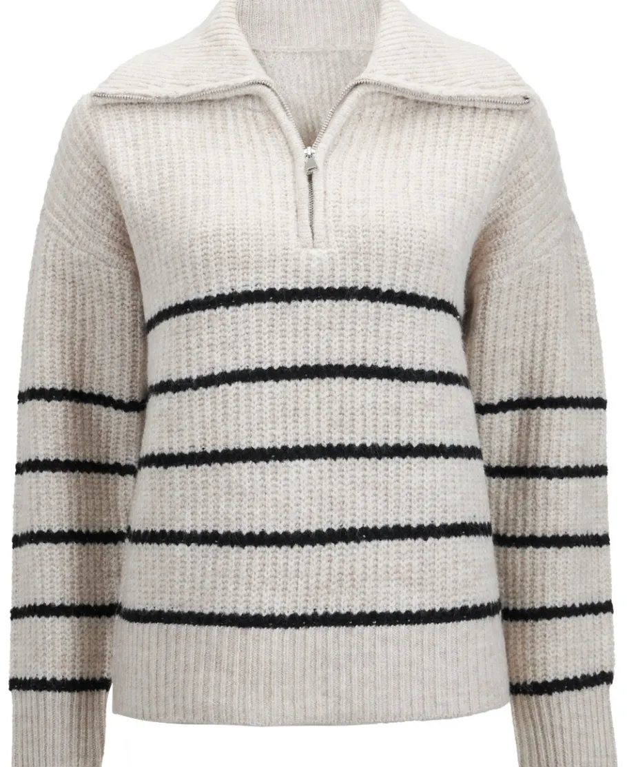 Clearance Women's Chunky 1/4 Zip Jumper Women Knitwear