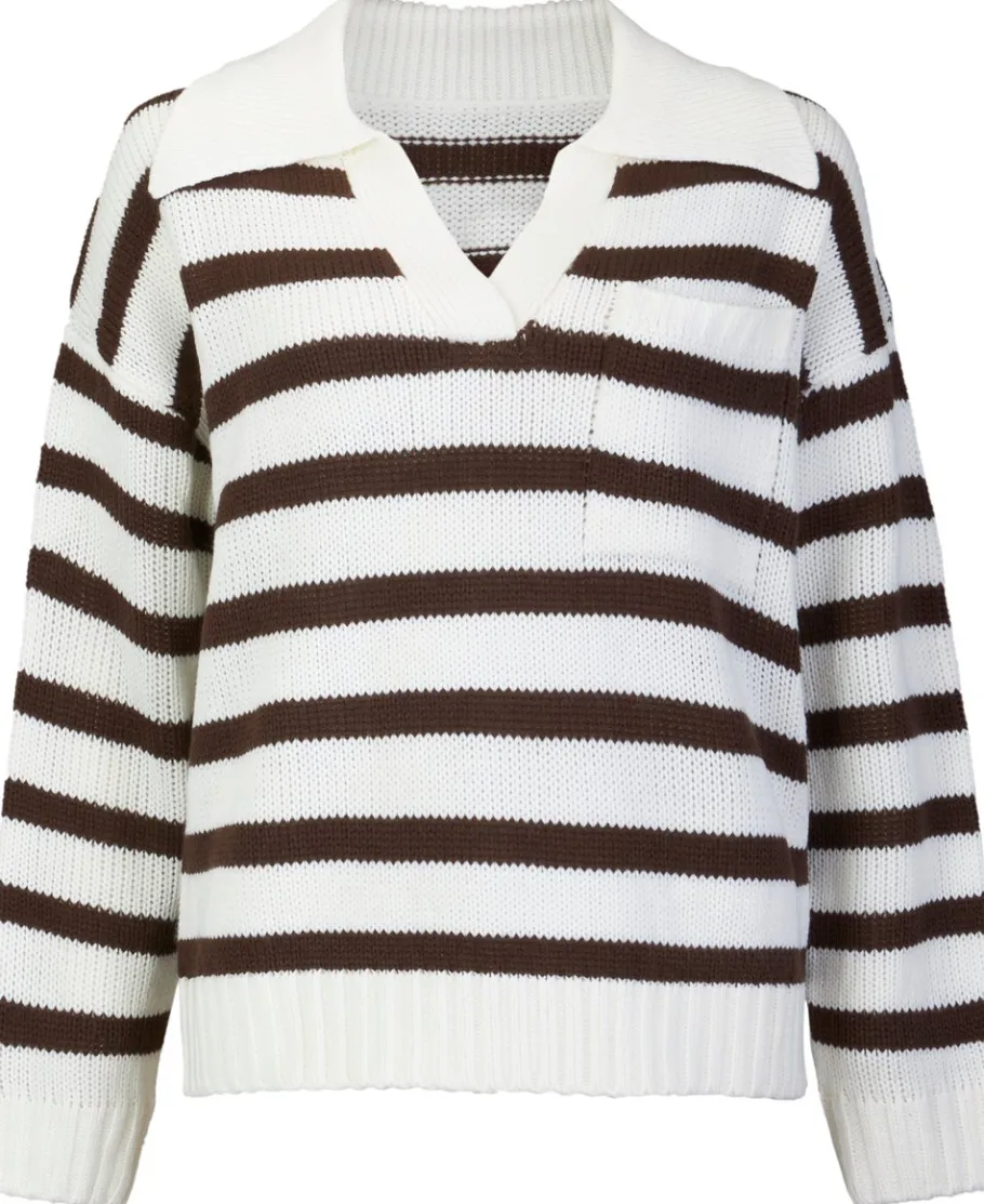 Sale Women's Collared Pocket Jumper Women Knitwear