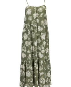 Online Women's Crinkle Tier Midi Dress Women Dresses