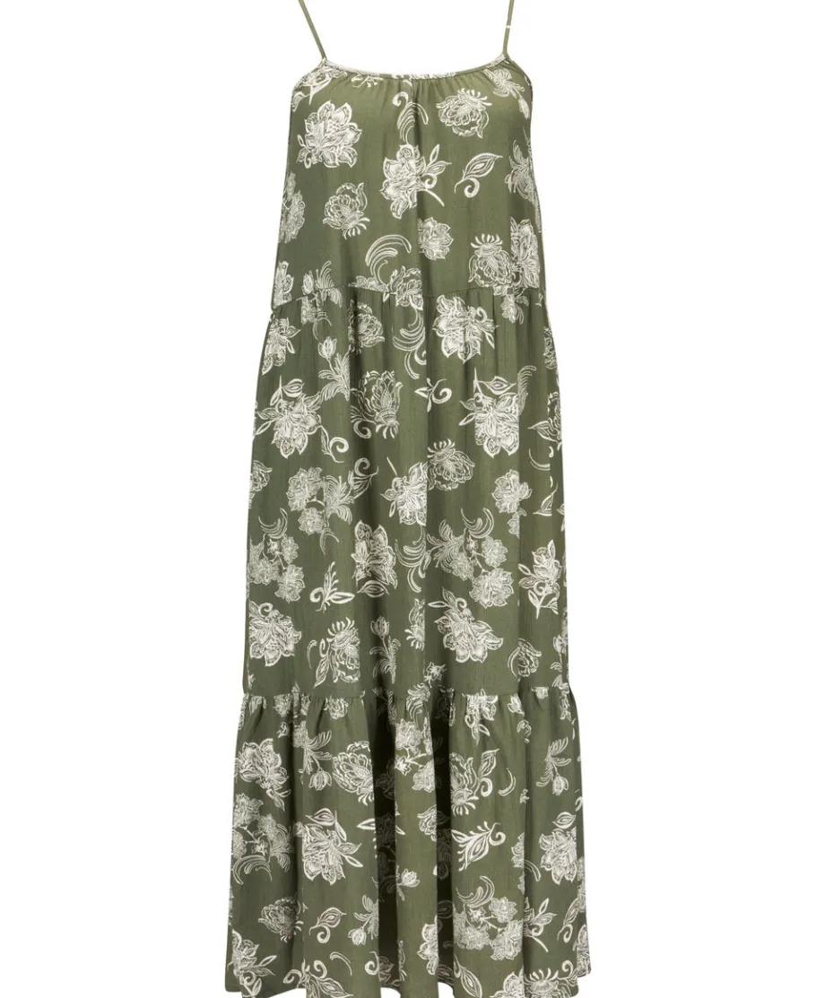 Online Women's Crinkle Tier Midi Dress Women Dresses