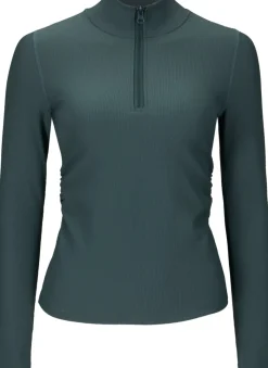 Sale Women's Elite Long Sleeve 1/4 Zip Rib Top Women T-Shirts|Tops