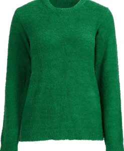 Online Women's Fluffy Crew Neck Jumper Women Knitwear