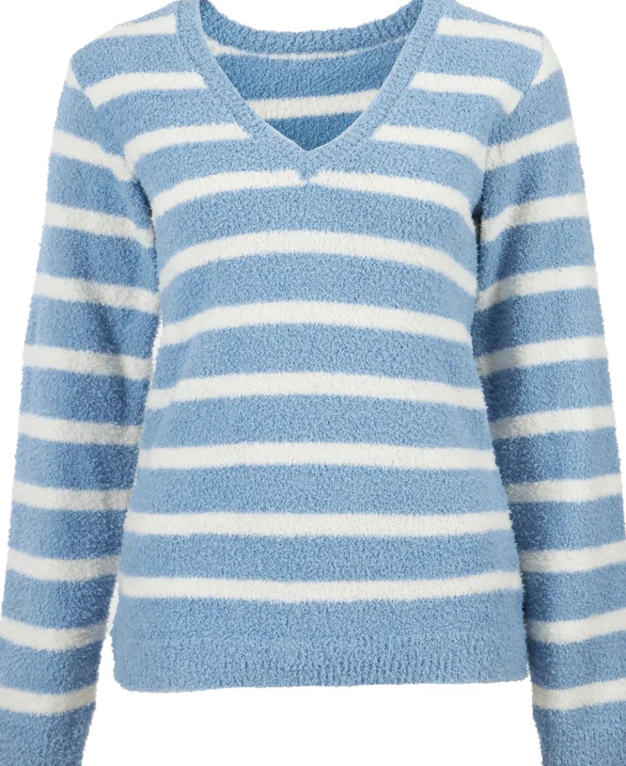 Best Women's Fluffy V-Neck Jumper Women Knitwear