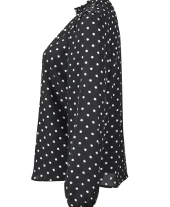 Outlet Women's Frill Neck Blouse Women Tops